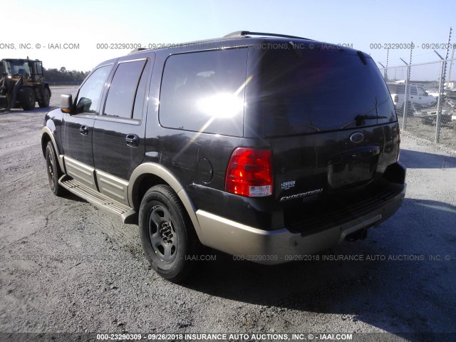 1FMFU18L94LA30911 - 2004 FORD EXPEDITION EDDIE BAUER BLACK photo 3