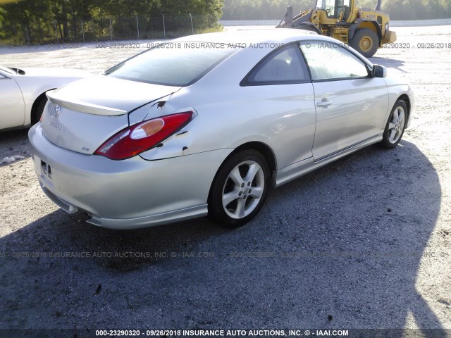 4T1CE38P64U802208 - 2004 TOYOTA CAMRY SOLARA SE/SLE Gümüş foto 4