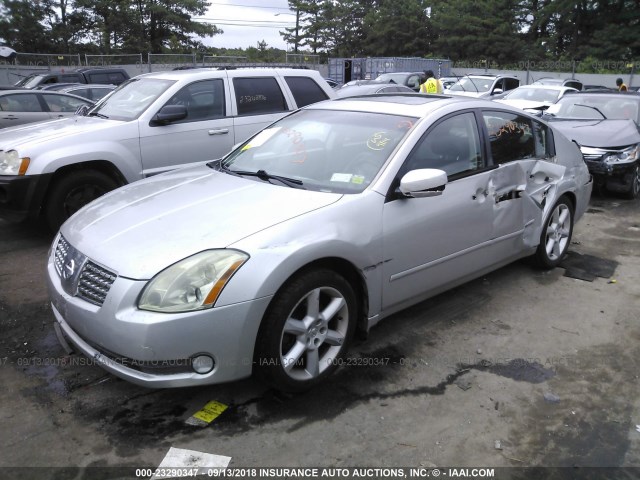 1N4BA41E75C828873 - 2005 NISSAN MAXIMA SE/SL SILVER photo 2