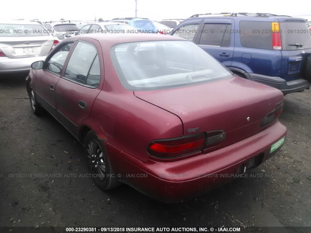 1Y1SK5360RZ009513 - 1994 GEO PRIZM LSI RED photo 3