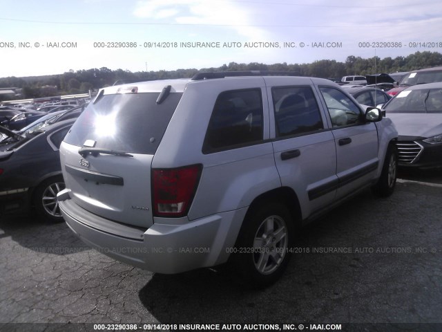 1J4GS48KX5C553941 - 2005 JEEP GRAND CHEROKEE LAREDO/COLUMBIA/FREEDOM 银色 照片 4