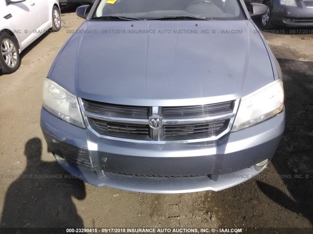 1B3LC56B19N508974 - 2009 DODGE AVENGER SXT/R/T BLUE photo 6