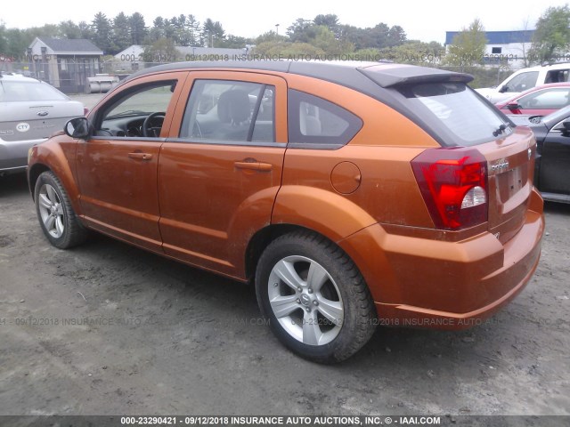 1B3CB3HA3BD106672 - 2011 DODGE CALIBER MAINSTREET ORANGE photo 3