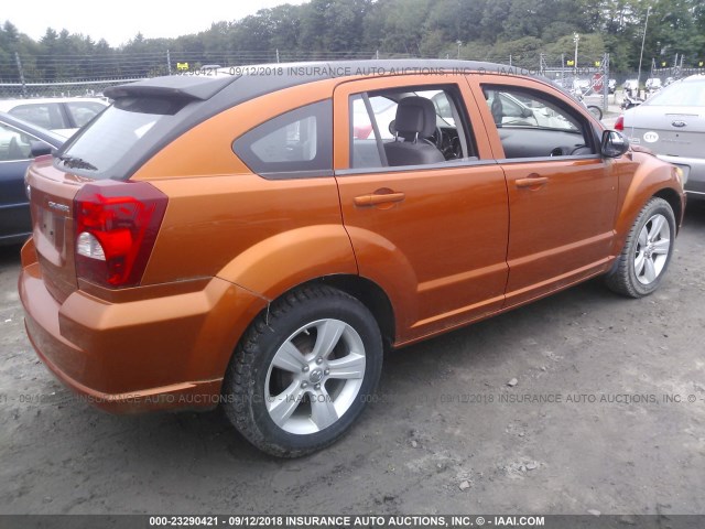 1B3CB3HA3BD106672 - 2011 DODGE CALIBER MAINSTREET ORANGE photo 4