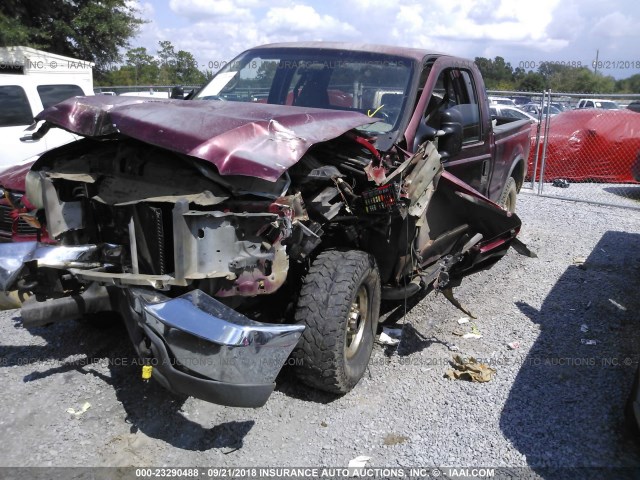 1FTNX21F9YEC92164 - 2000 FORD F250 SUPER DUTY MAROON photo 2