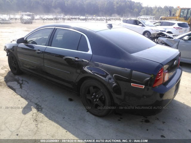 1G1ZB5E05CF166788 - 2012 CHEVROLET MALIBU LS შავი ფოტო 3