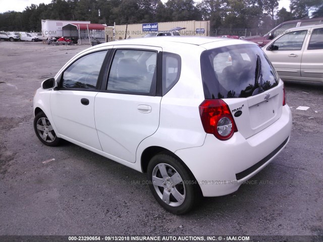KL1TD6DE7AB048697 - 2010 CHEVROLET AVEO LS/LT WHITE photo 3
