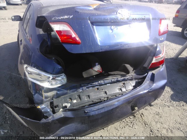 4T1BE46K09U375110 - 2009 TOYOTA CAMRY SE/LE/XLE 蓝色 照片 6