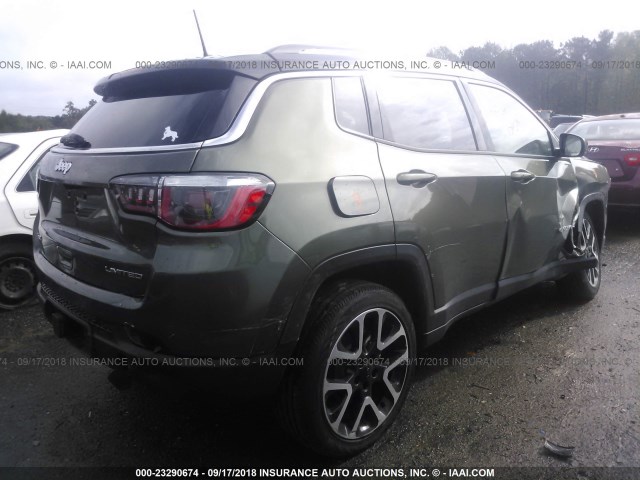 3C4NJDCB8HT671888 - 2017 JEEP COMPASS LIMITED GREEN photo 4