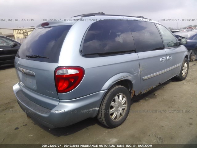 2A4GP54L26R818320 - 2006 CHRYSLER TOWN & COUNTRY TOURING BLUE photo 4