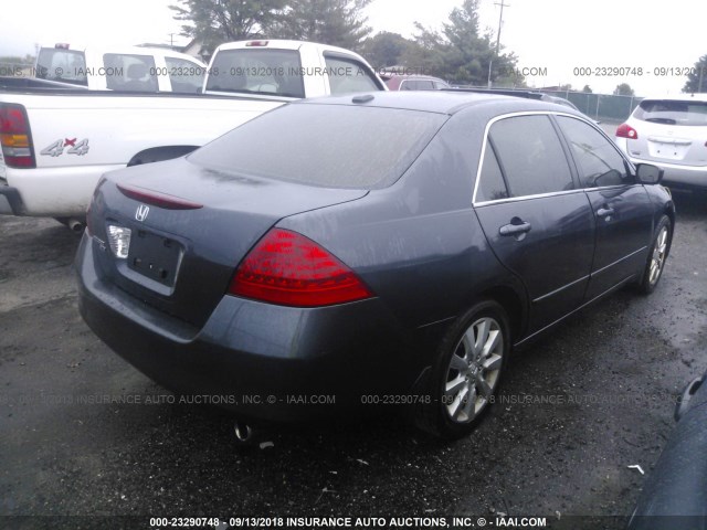 1HGCM66566A022872 - 2006 HONDA ACCORD EX Light Blue photo 4