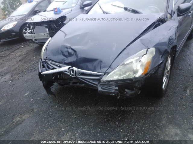 1HGCM66566A022872 - 2006 HONDA ACCORD EX Light Blue photo 6