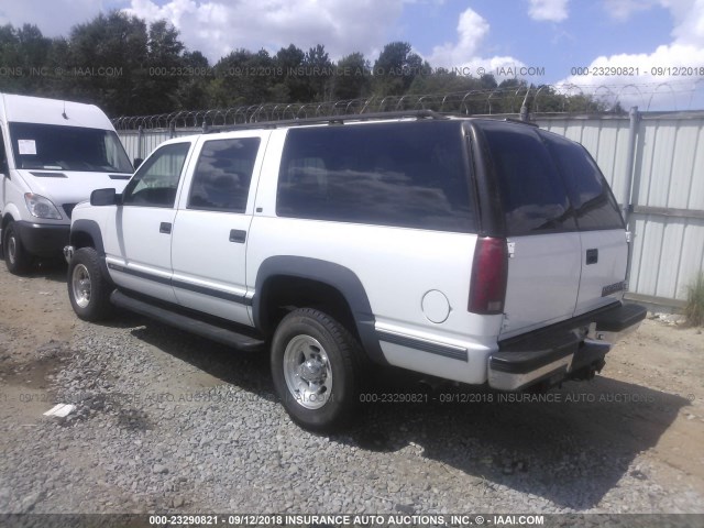 3GNGK26J8XG269428 - 1999 CHEVROLET SUBURBAN K2500 WHITE photo 3