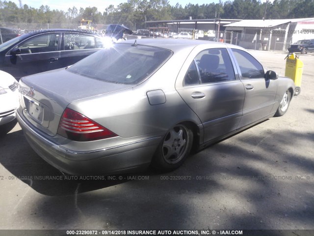 WDBNG70J34A424645 - 2004 MERCEDES-BENZ S 430 SILVER photo 4