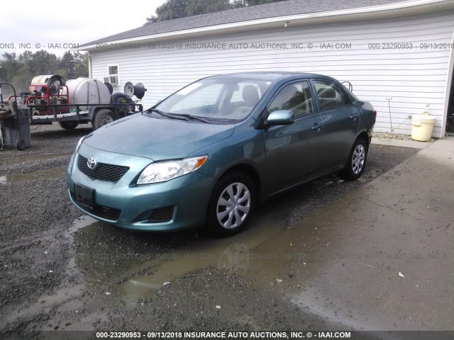 JTDBL40EX9J047515 - 2009 TOYOTA COROLLA LE/XLE TURQUOISE photo 2