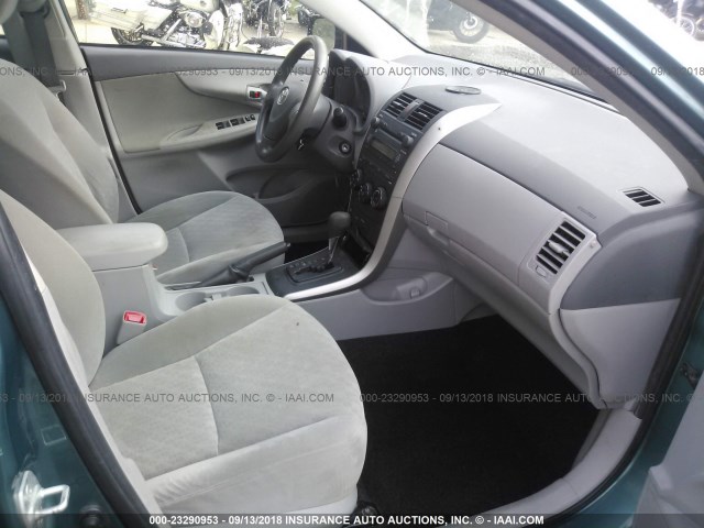 JTDBL40EX9J047515 - 2009 TOYOTA COROLLA LE/XLE TURQUOISE photo 5