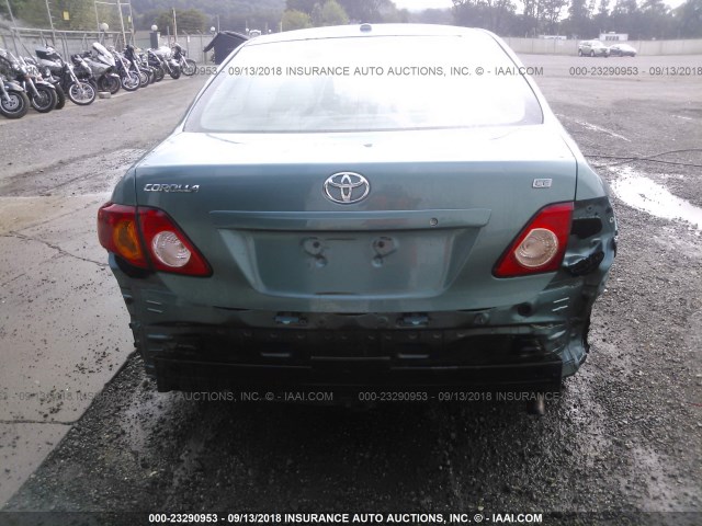 JTDBL40EX9J047515 - 2009 TOYOTA COROLLA LE/XLE TURQUOISE photo 6