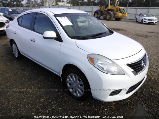 3N1CN7AP1CL862737 - 2012 NISSAN VERSA S/SV/SL WHITE photo 1