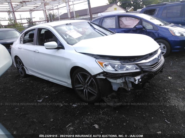 1HGCR2F11HA020280 - 2017 HONDA ACCORD SPORT SPECIAL EDITION WHITE photo 1