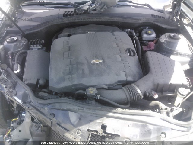 2G1FA1E35F9115393 - 2015 CHEVROLET CAMARO LS GRAY photo 10