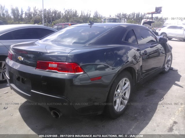 2G1FA1E35F9115393 - 2015 CHEVROLET CAMARO LS GRAY photo 4