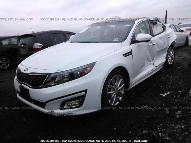 5XXGN4A7XFG497892 - 2015 KIA OPTIMA EX WHITE photo 2