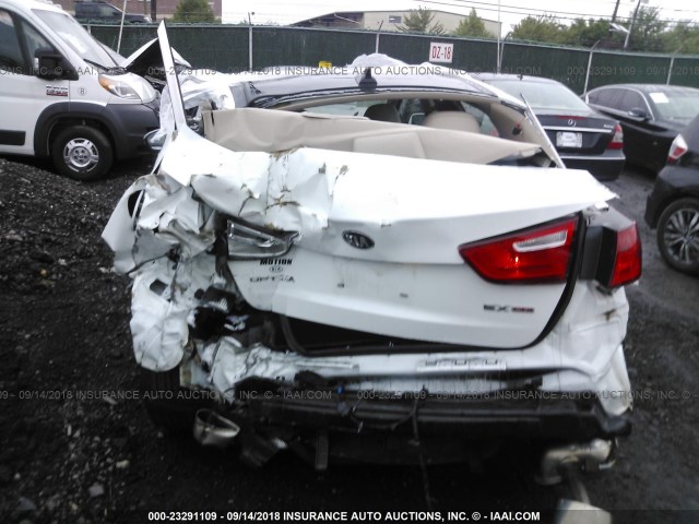 5XXGN4A7XFG497892 - 2015 KIA OPTIMA EX WHITE photo 6