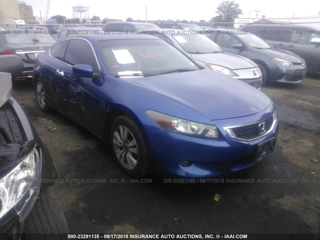 1HGCS22808A003204 - 2008 HONDA ACCORD EXL BLUE photo 1