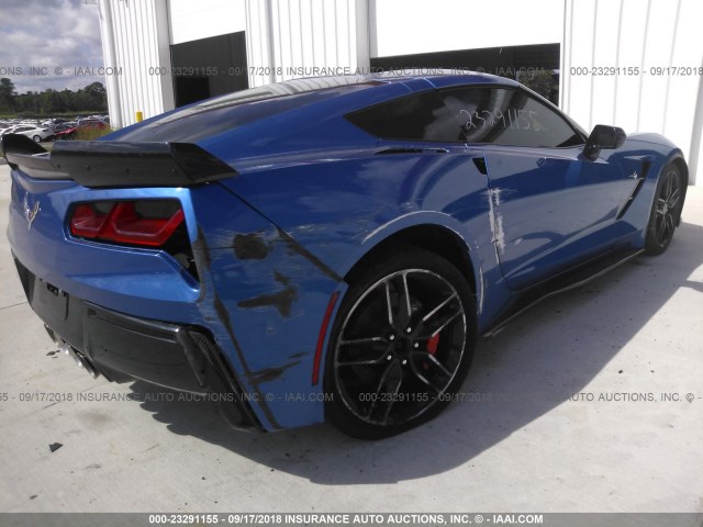 1G1YG2D79E5116012 - 2014 CHEVROLET CORVETTE STINGRAY/1LT/Z51 BLUE photo 6