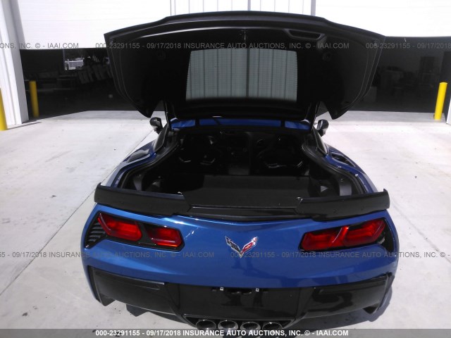 1G1YG2D79E5116012 - 2014 CHEVROLET CORVETTE STINGRAY/1LT/Z51 BLUE photo 8