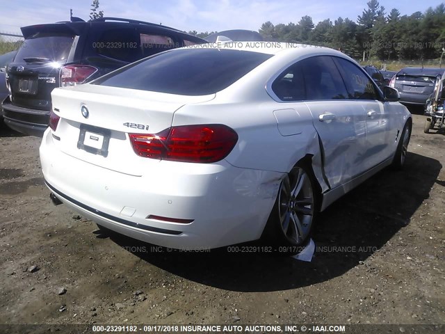 WBA4C9C59GG138297 - 2016 BMW 428 XI/GRAN COUPE/SULEV WHITE photo 4