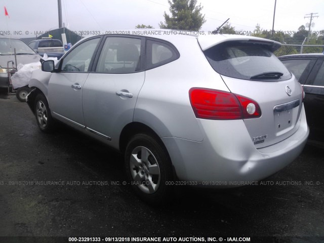 JN8AS5MV9BW661614 - 2011 NISSAN ROGUE S/SV/KROM SILVER photo 3