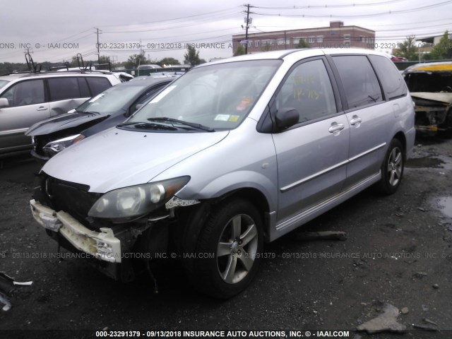 JM3LW28J940505908 - 2004 MAZDA MPV WAGON SILVER photo 2