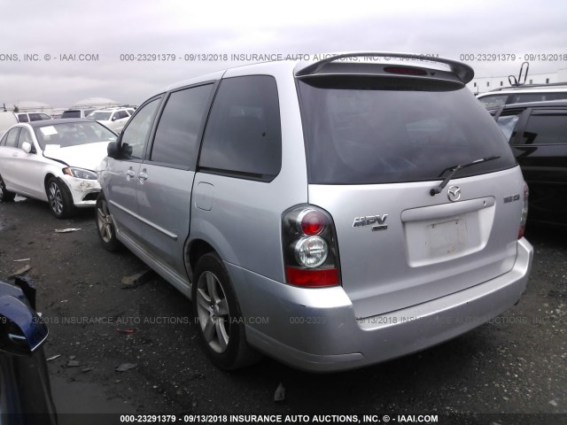 JM3LW28J940505908 - 2004 MAZDA MPV WAGON SILVER photo 3