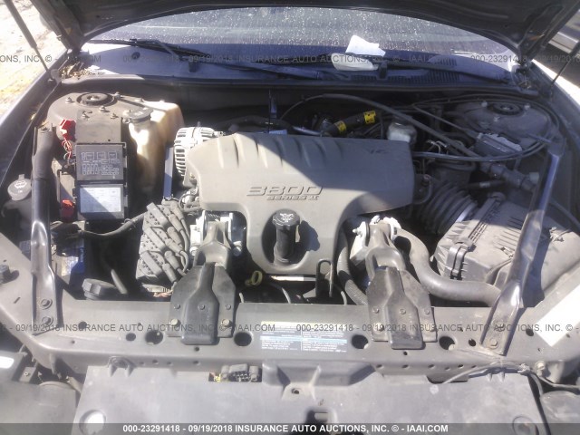 2G1WX12K249447069 - 2004 CHEVROLET MONTE CARLO SS ნაცრისფერი ფოტო 10