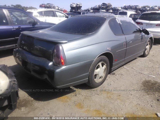 2G1WX12K249447069 - 2004 CHEVROLET MONTE CARLO SS ნაცრისფერი ფოტო 4