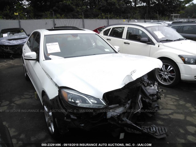 WDDHF8JB9EA844500 - 2014 MERCEDES-BENZ E 350 4MATIC WHITE photo 1