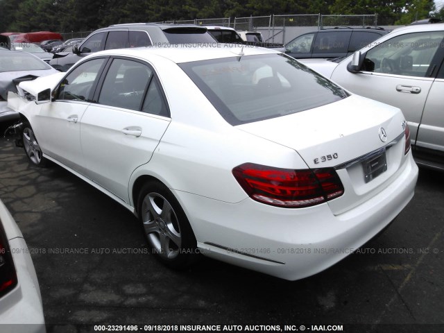 WDDHF8JB9EA844500 - 2014 MERCEDES-BENZ E 350 4MATIC WHITE photo 3