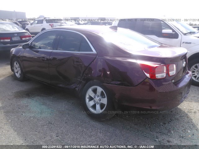 1G11C5SLXFF220633 - 2015 CHEVROLET MALIBU 1LT BURGUNDY photo 3