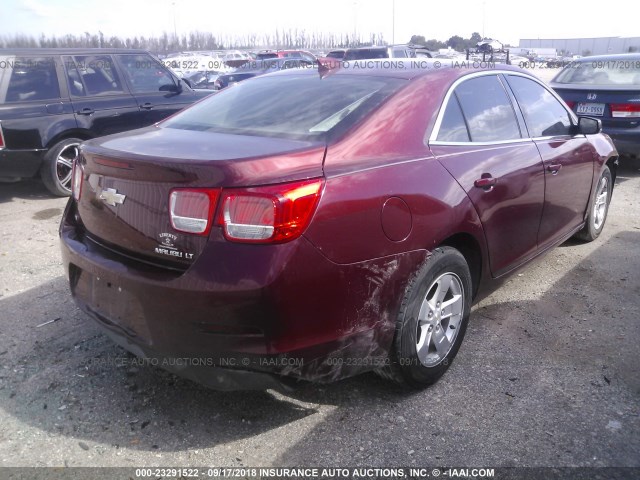 1G11C5SLXFF220633 - 2015 CHEVROLET MALIBU 1LT BURGUNDY photo 4