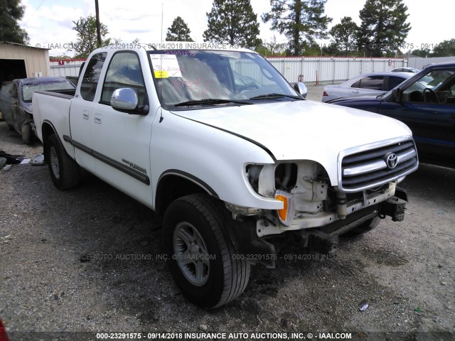 5TBRN341X2S303342 - 2002 TOYOTA TUNDRA ACCESS CAB SR5 WHITE photo 1
