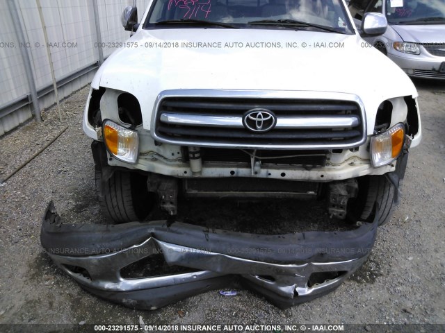 5TBRN341X2S303342 - 2002 TOYOTA TUNDRA ACCESS CAB SR5 WHITE photo 6