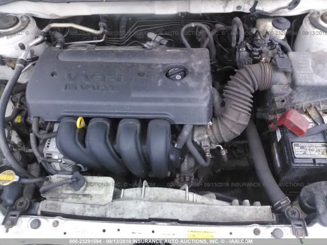 2T1KR32E26C603880 - 2006 TOYOTA COROLLA MATRIX XR WHITE photo 10