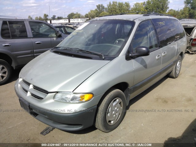 1B4GP44G8YB759730 - 2000 DODGE GRAND CARAVAN SE/SPORT GOLD photo 2