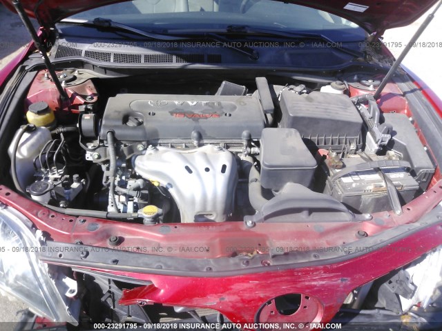 4T1BE46K39U332493 - 2009 TOYOTA CAMRY SE/LE/XLE 红色 照片 10