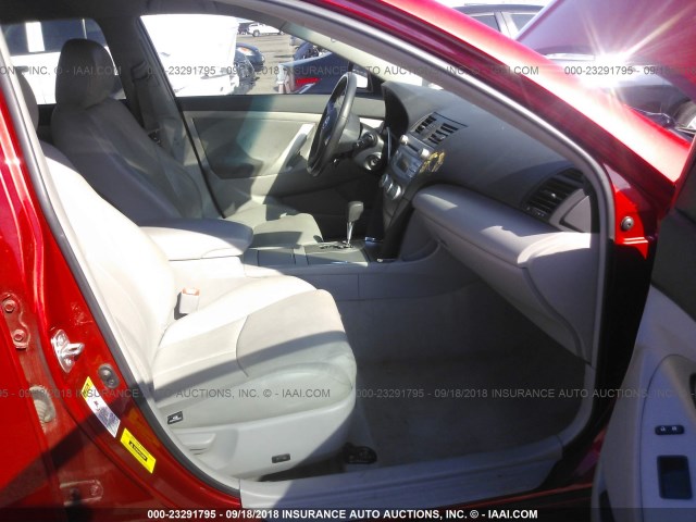 4T1BE46K39U332493 - 2009 TOYOTA CAMRY SE/LE/XLE 红色 照片 5
