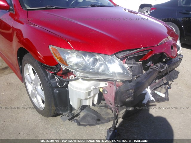 4T1BE46K39U332493 - 2009 TOYOTA CAMRY SE/LE/XLE 红色 照片 6