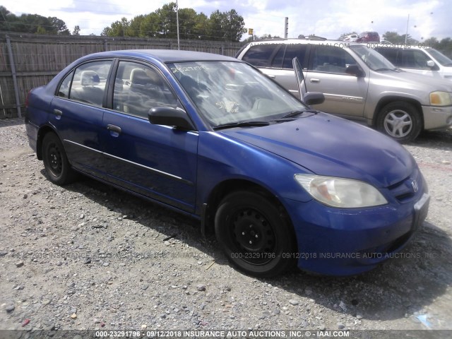 2HGES163X4H592596 - 2004 HONDA CIVIC DX VP Mavi foto 1