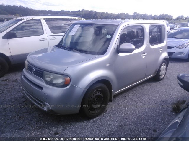 JN8AZ28R99T115446 - 2009 NISSAN CUBE S/SL SILVER photo 2