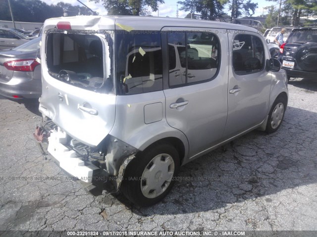 JN8AZ28R99T115446 - 2009 NISSAN CUBE S/SL SILVER photo 4